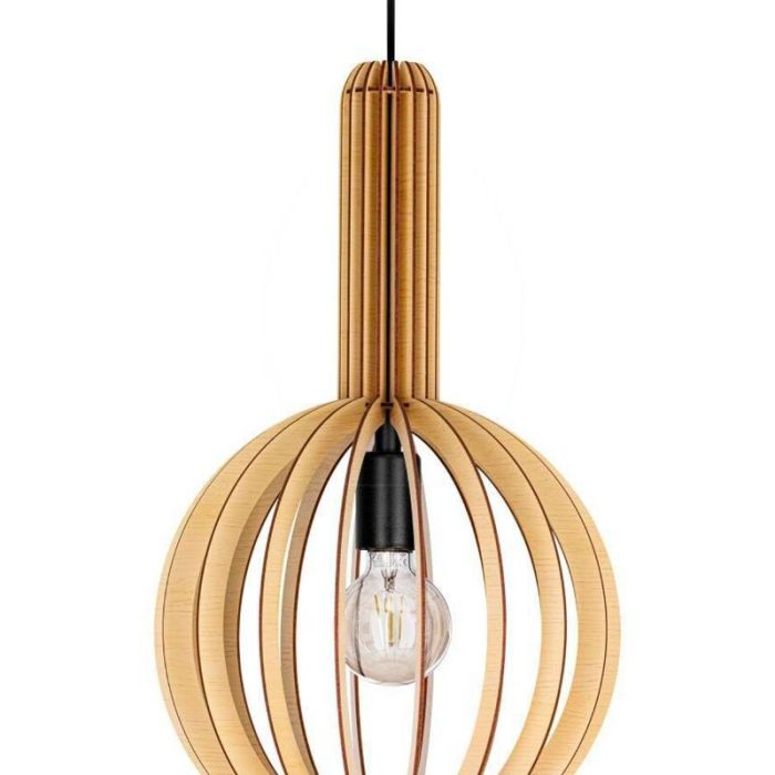 Wood pendant light brown, Kenney