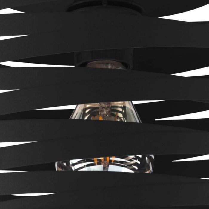 Black industrial ceiling light aluminium, Tein