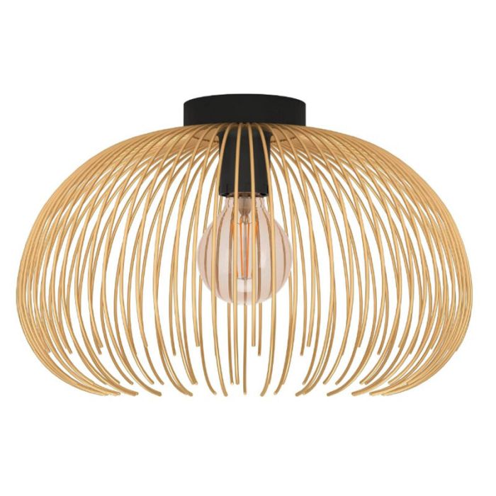 Golden industrial ceiling light aluminium, Keimpe