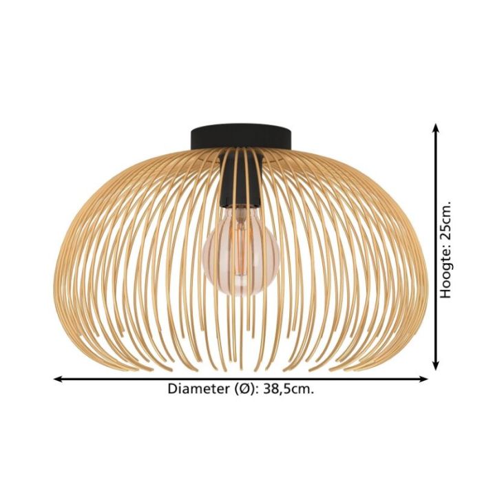 Golden industrial ceiling light aluminium, Keimpe