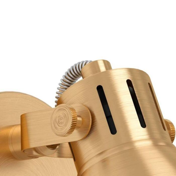 Golden industrial wall spotlight aluminium, Tinke