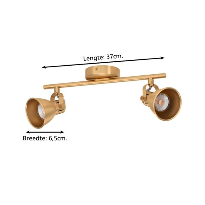 Golden industrial ceiling spotlight aluminium, Tinke