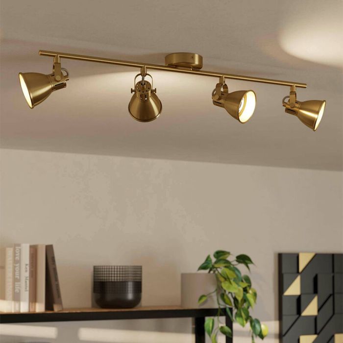 Golden industrial ceiling spotlight aluminium, Tinke