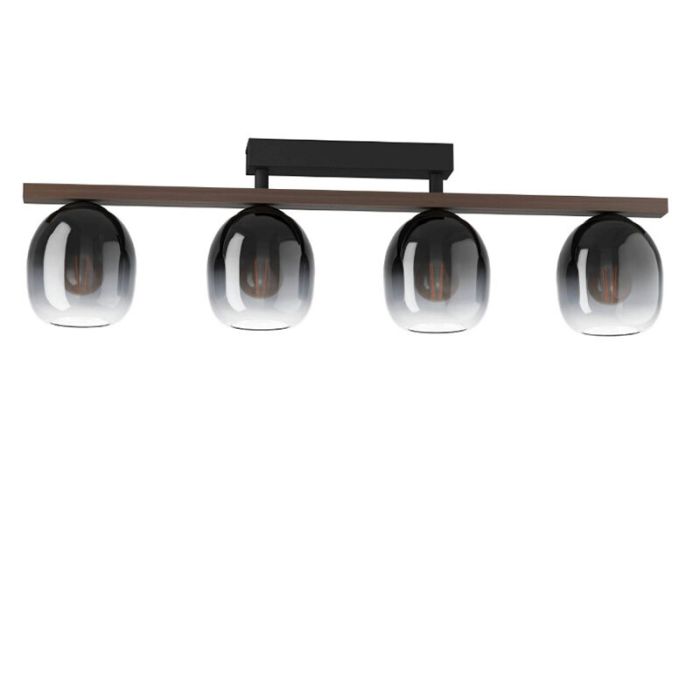 Brown design ceiling light aluminium, Frida