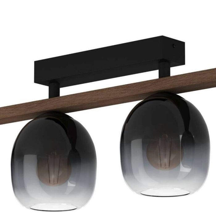 Brown design ceiling light aluminium, Frida