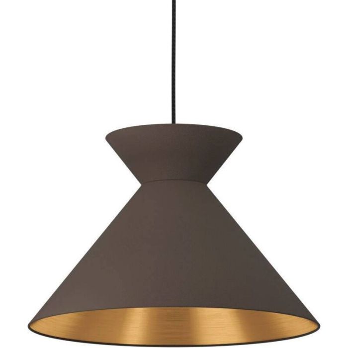 Black industrial pendant light fabric, Jasmine