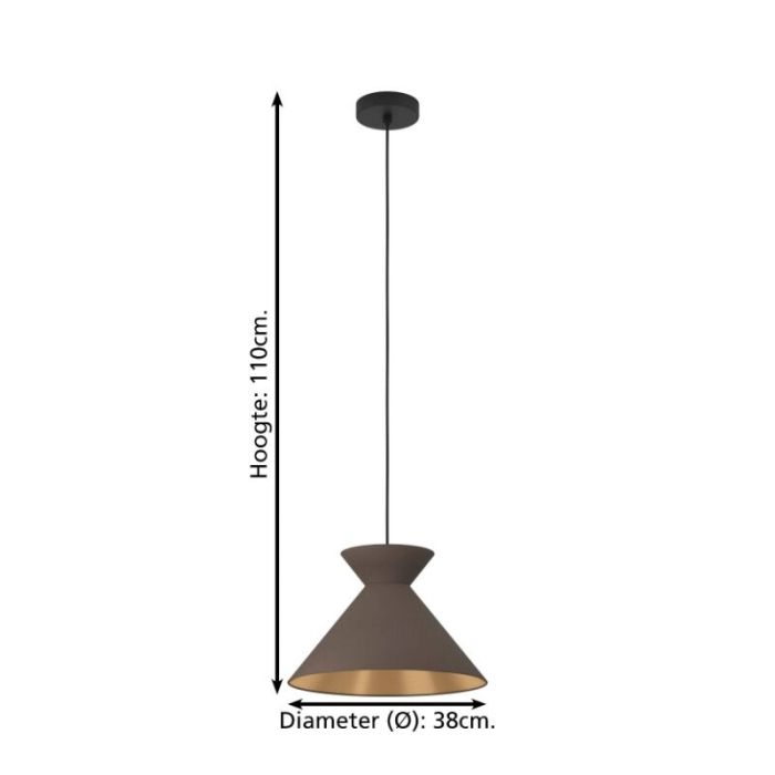 Black industrial pendant light fabric, Jasmine