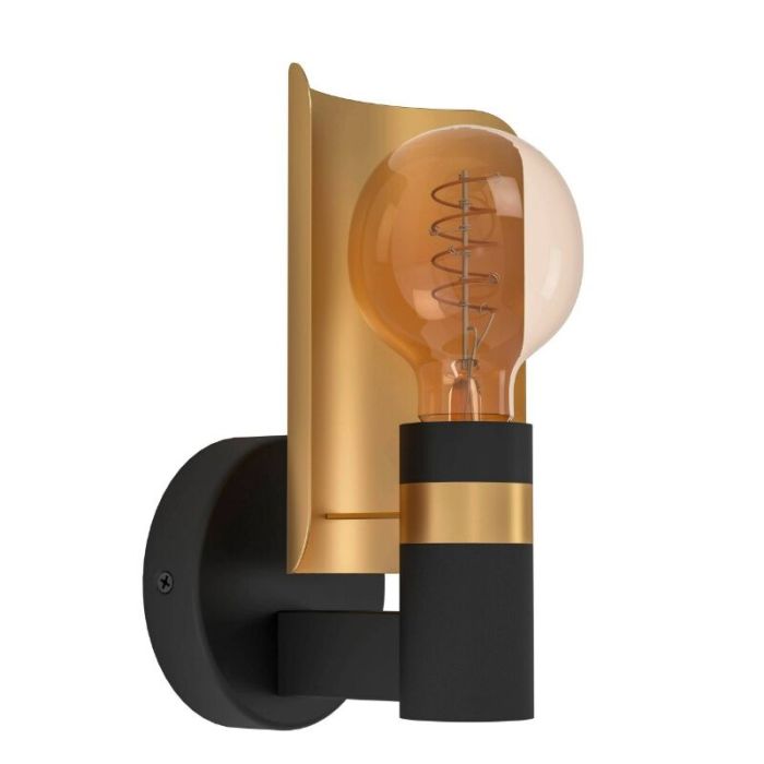 Golden modern wall light aluminium, Jetty