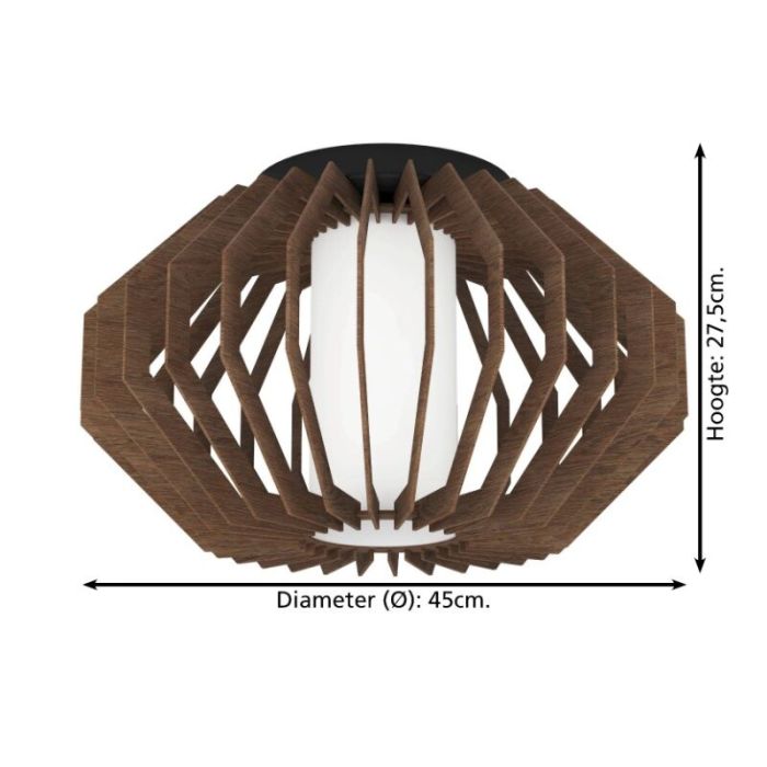 Wood ceiling light brown, Lianda