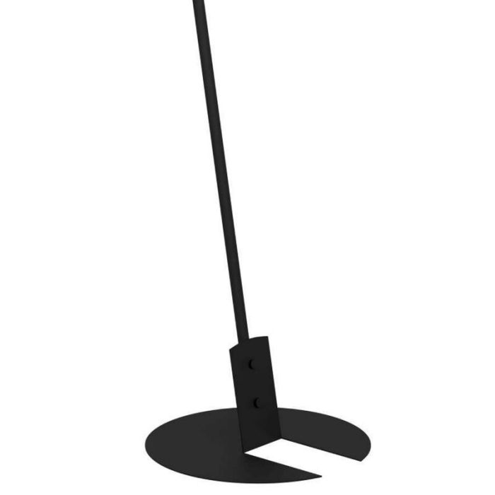 Black industrial floor lamp aluminium, Jasmyn, with switch