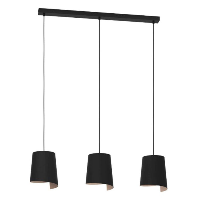 Black rustic pendant light aluminium, Vincenzo