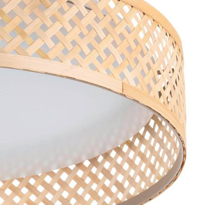 Brown modern flush ceiling light aluminium, Jolene, 24W, 3000K LED
