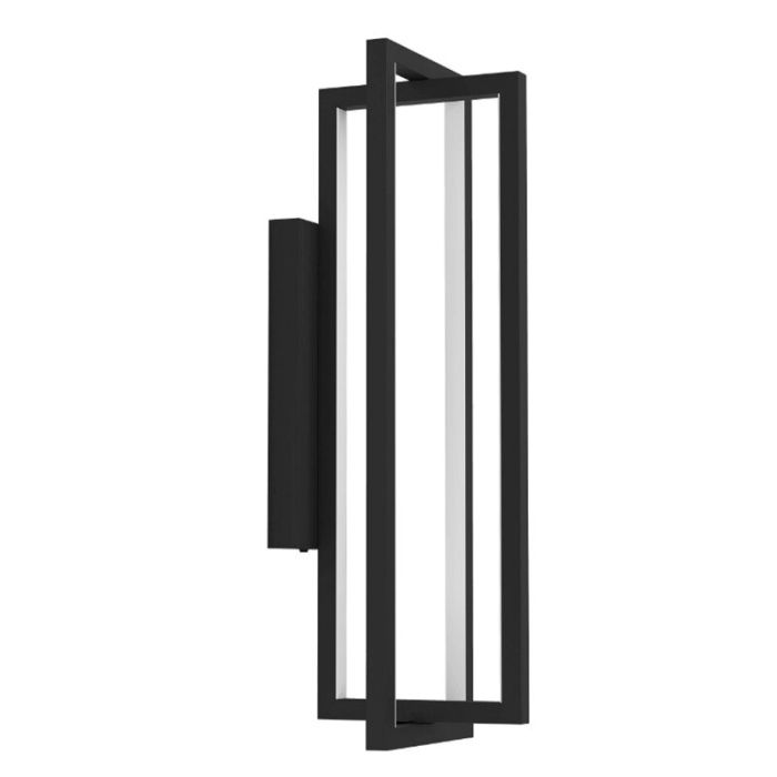 Black modern wall light aluminium, Lianne, 15,5W, warm to cold white adjustable LED, 3-step dimmable