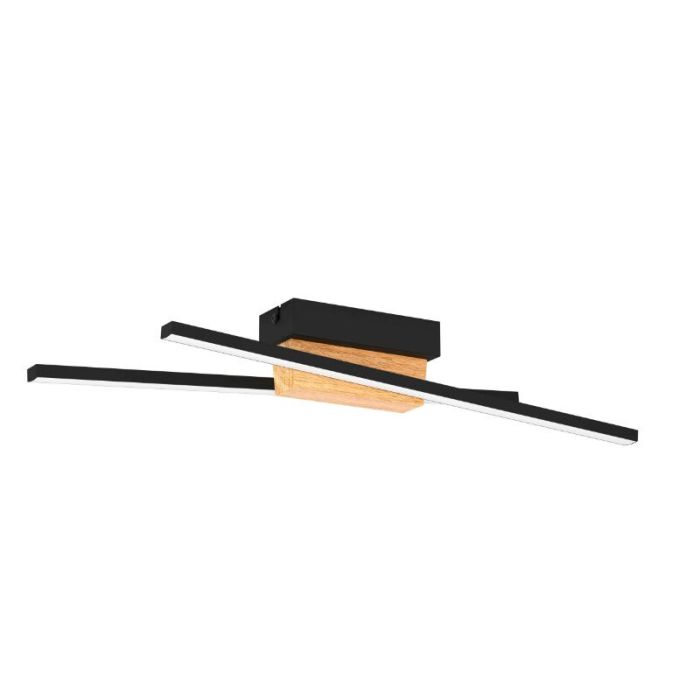Black modern wall light aluminium, Leintje, 6,3W, 3000K LED