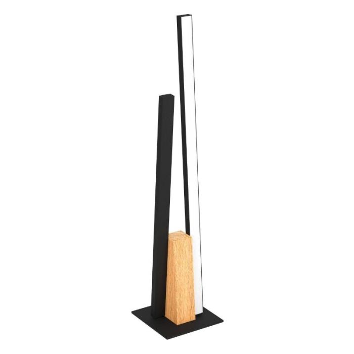 Black modern table lamp aluminium, Leintje, 6,8W, 3000K LED, with switch