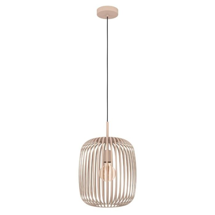 Beige industrial pendant light aluminium, Pietro