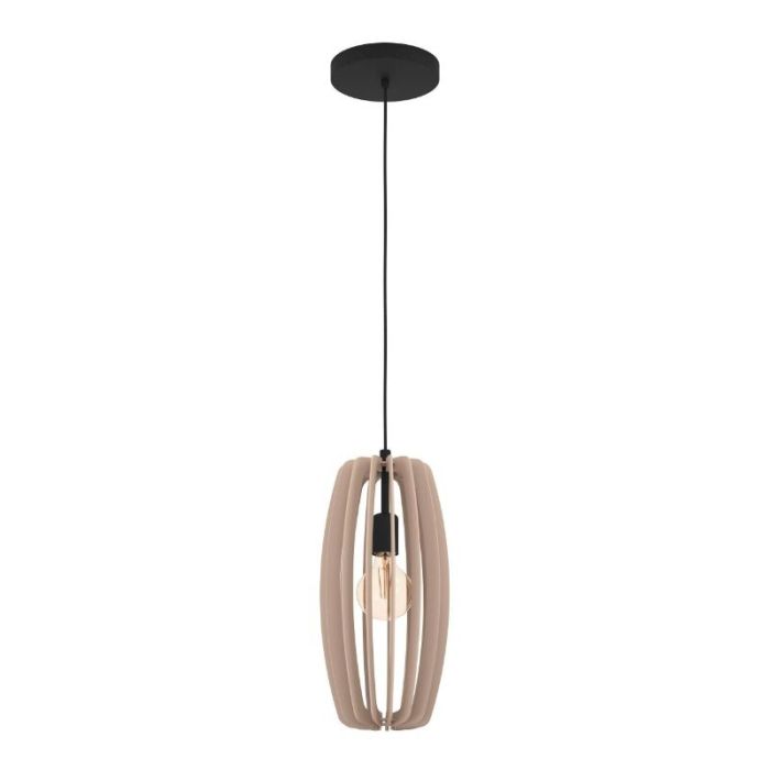 Wood pendant light grey, Wilko