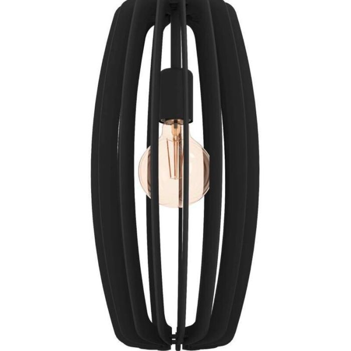 Wood pendant light black, Wilko