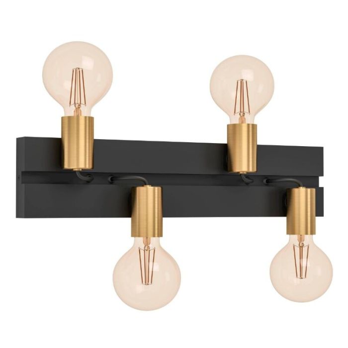Black wall light aluminium, Jelka