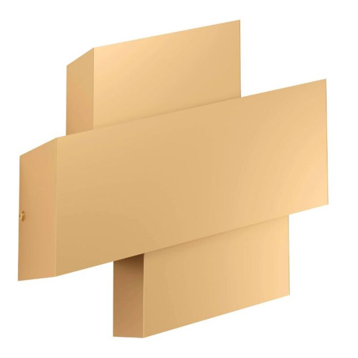 Golden design wall light aluminium, Kylie