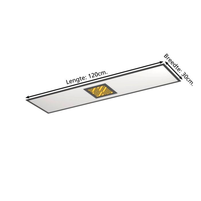 Black modern ceiling light aluminium, Vinesh, 35W, warm to cold white adjustable LED, 3-step dimmable