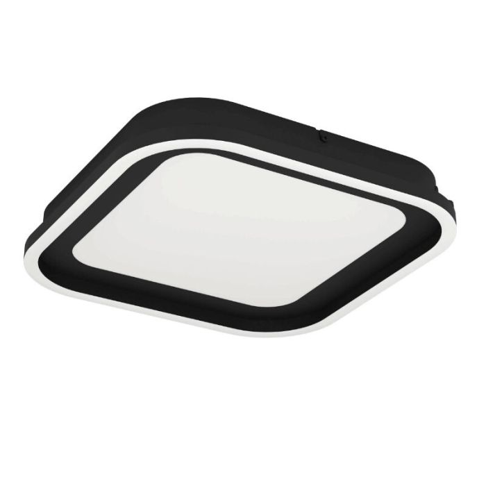 Black modern ceiling light aluminium, Thijn, 11W, warm to cold white adjustable LED, 3-step dimmable
