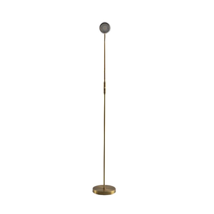 Modern reading floor lamp brass, Salvador, 5W, 3000K LED, with switch