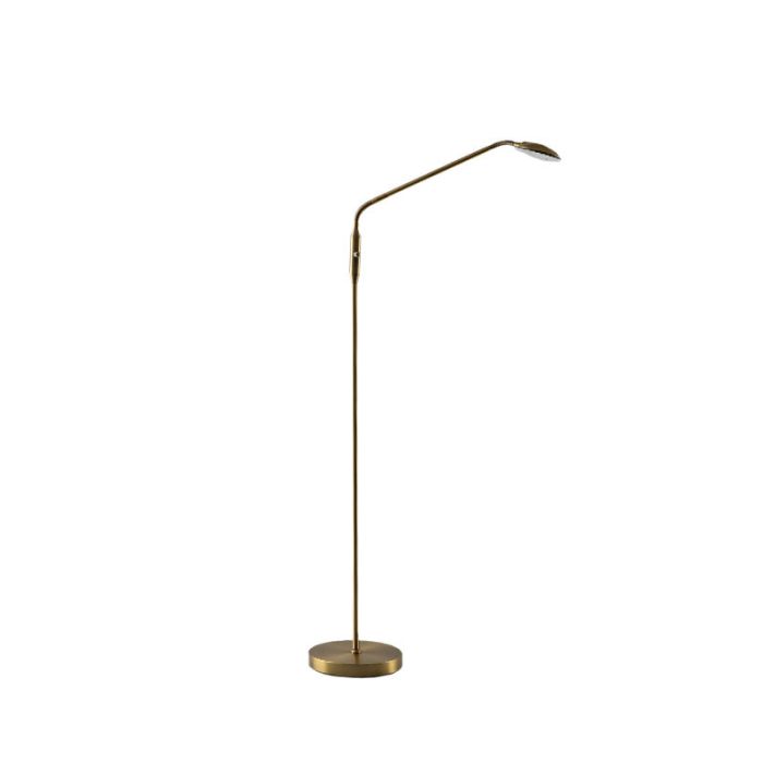 Modern reading floor lamp brass, Salvador, 5W, 3000K LED, with switch