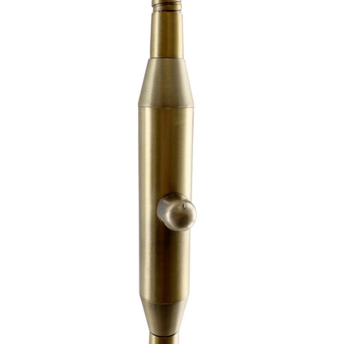Modern reading floor lamp brass, Salvador, 5W, 3000K LED, with switch