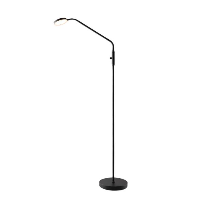 Modern reading floor lamp black, Salvador, 5W, 3000K LED, with switch