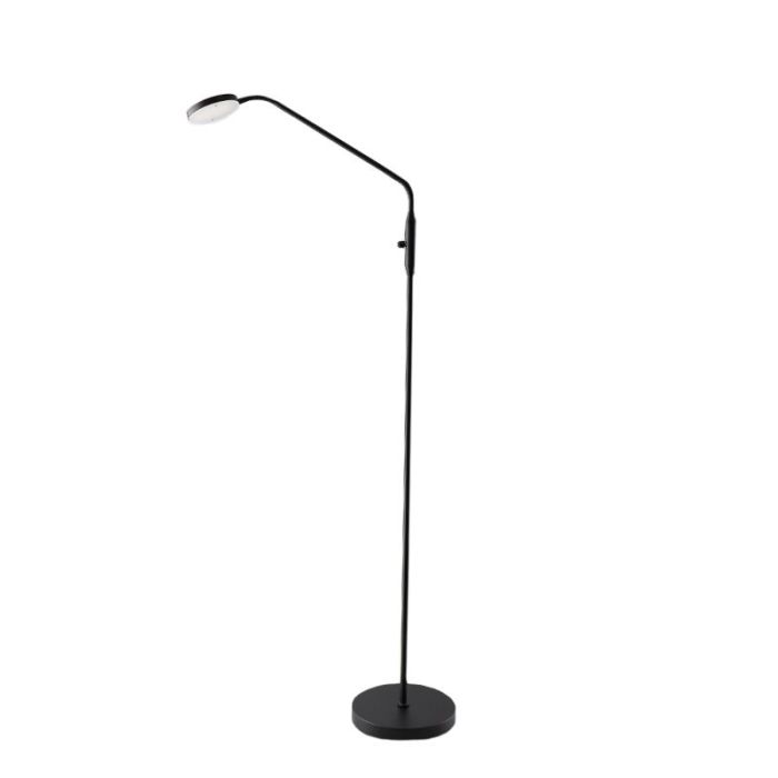 Modern reading floor lamp black, Salvador, 5W, 3000K LED, with switch