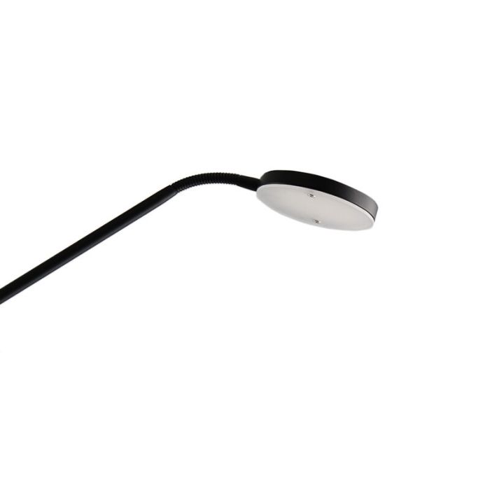 Modern reading floor lamp black, Salvador, 5W, 3000K LED, with switch
