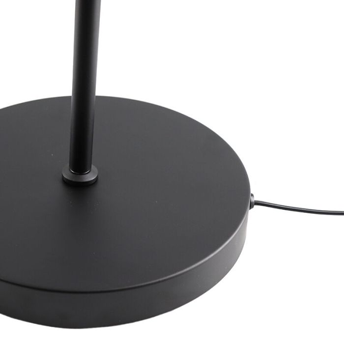 Modern reading floor lamp black, Salvador, 5W, 3000K LED, with switch