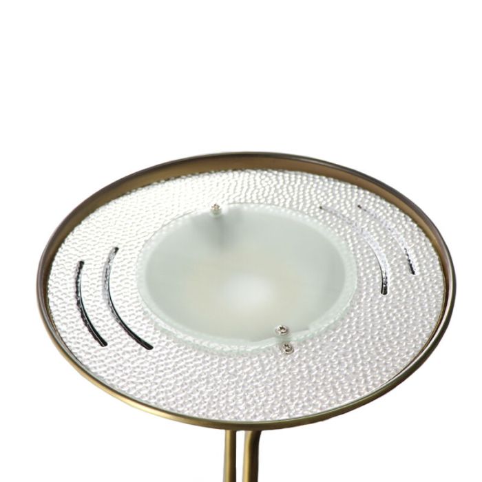 Modern reading floor lamp brass, Salvador, 18W, 3000K LED, with switch