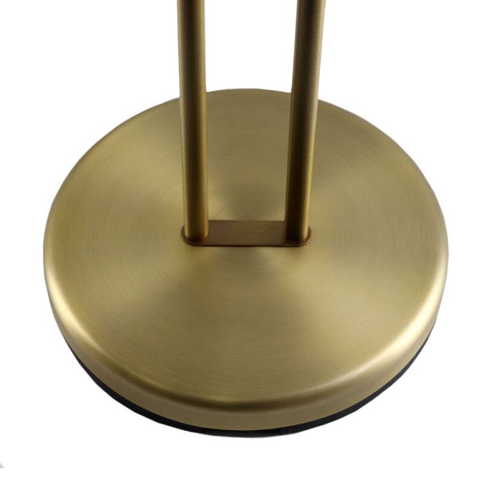 Modern reading floor lamp brass, Salvador, 18W, 3000K LED, with switch