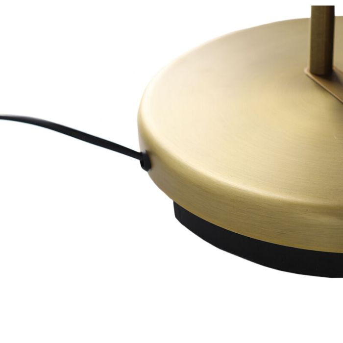 Modern reading floor lamp brass, Salvador, 18W, 3000K LED, with switch
