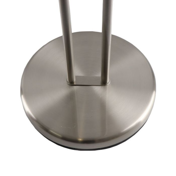 Modern reading floor lamp nickel, Salvador, 18W, 3000K LED, with switch
