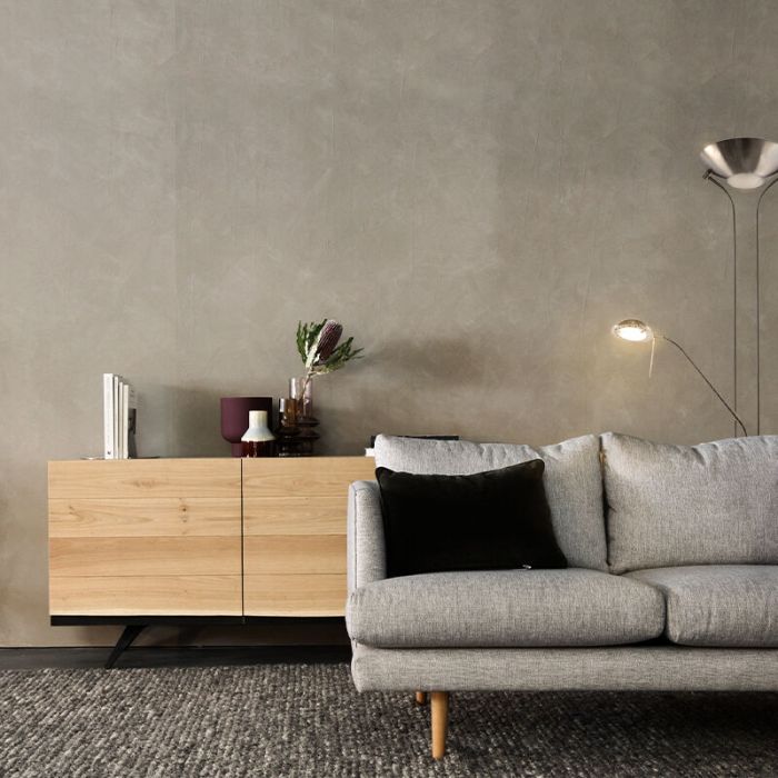 Modern reading floor lamp nickel, Salvador, 18W, 3000K LED, with switch