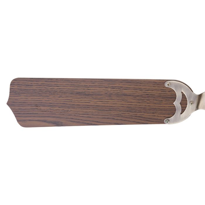Brown classic ceiling fan stainless steel, Henza, with pull switch