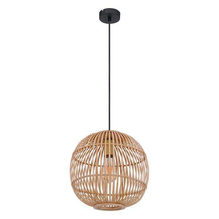 Wood pendant light brown, Terry
