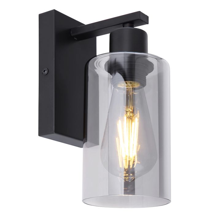 Black modern wall light glass, Mariya