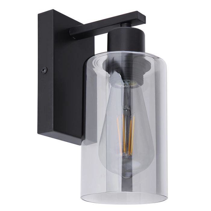 Black modern wall light glass, Mariya