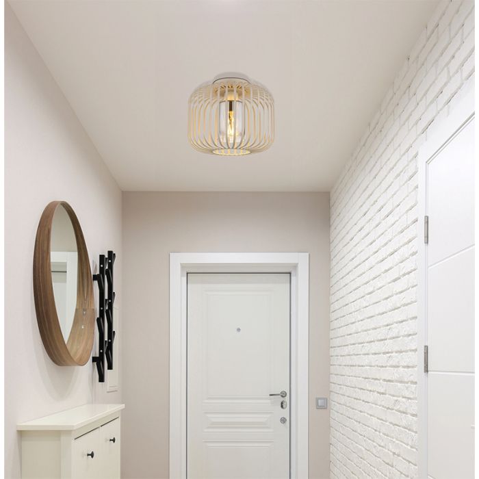 Beige industrial ceiling light metal, Jolanda