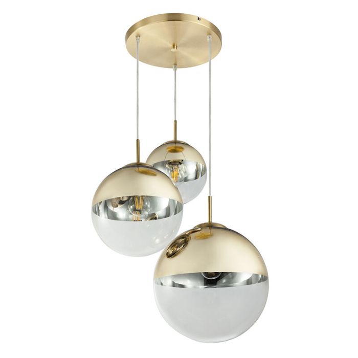 Golden design pendant light glass, Novia