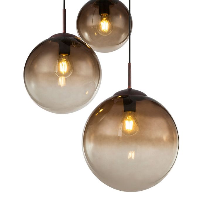 Amber design pendant light glass, Novia