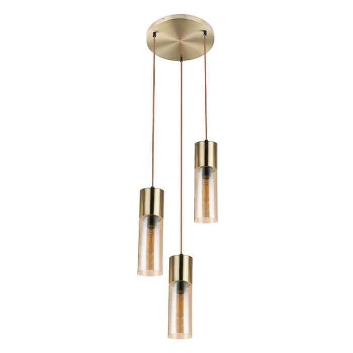 Amber design pendant light glass, Xena