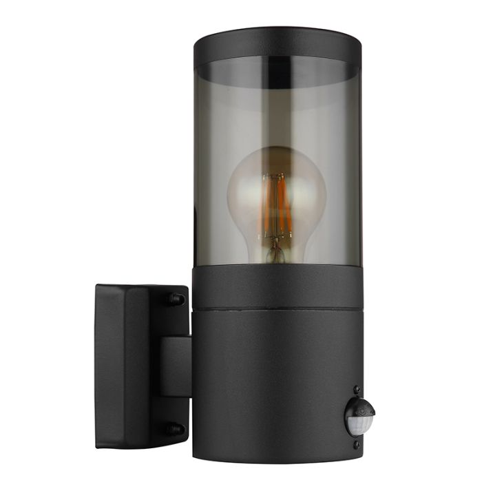 Black modern outdoor light stainless steel, Lambert, IP44