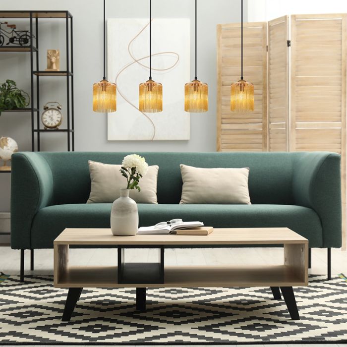 Amber design dining table hanging lamp acrylic, Marthijn