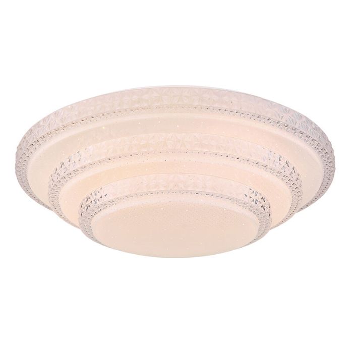 White modern smart ceiling light metal, Aldin, 30W, warm to cold white adjustable LED