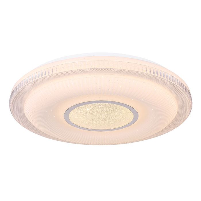 White modern smart ceiling light metal, Aldin, 30W, warm to cold white adjustable LED